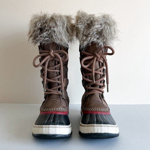 Sorel Joan Of Arctic Fur Tall Lace-Up Waterproof Winter Boots 5 - Picture 4 of 10